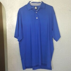 FootJoy FJ Golf Polo Shirt Royal Blue Summer Men’s Golf Spring L